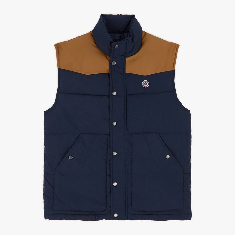 Doudoune SBPLAY sans manches Mont Capucin bleu marine