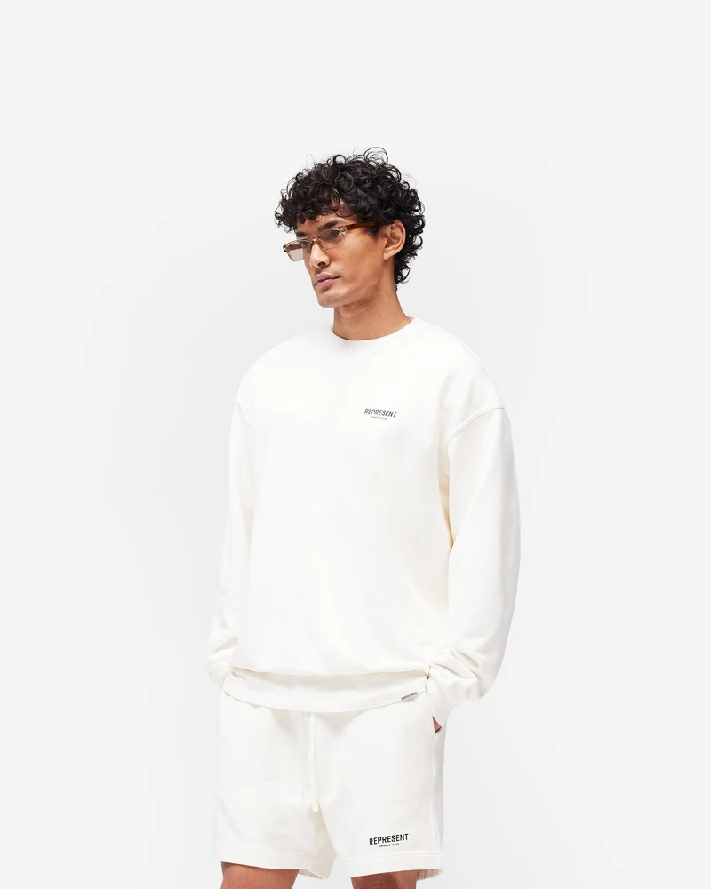 Represent Owners Club Sweater - Flat White