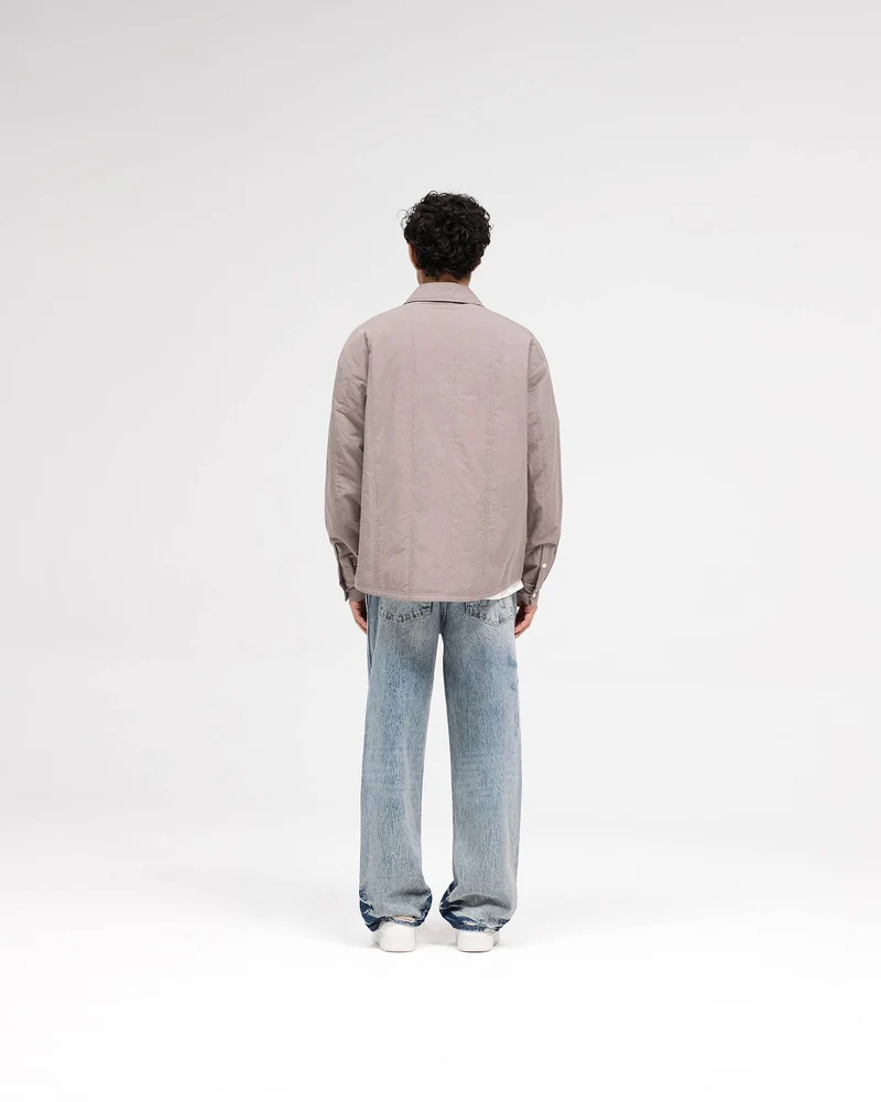 R3 Distressed Baggy Denim - Blue Cream
