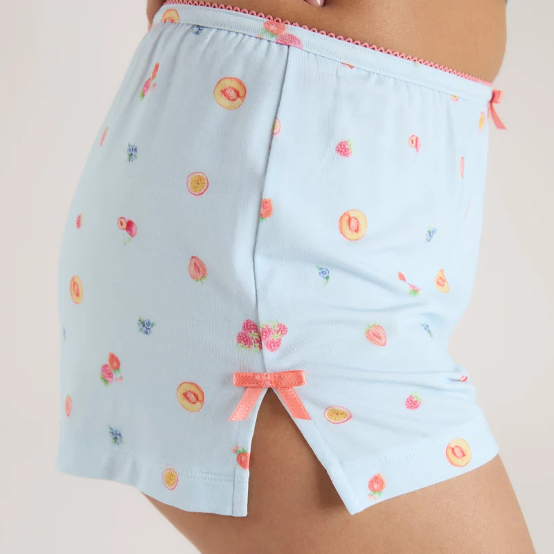 Short de Pyjama en Modal - Fruits Bleus
