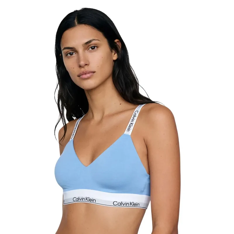 Calvin Klein pour femmes soutien-gorge bandeau légèrement doublé noir en polyester