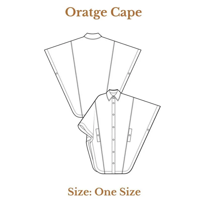 PATRON DE COUTURE PDF | Cape Oratge | Pauline Alice | TRILINGUE (AN/FR/ES)