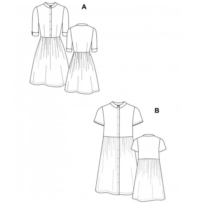 PATRON DE COUTURE PDF | Robe Camí | Pauline Alice | TRILINGUE (FR/EN/ES)