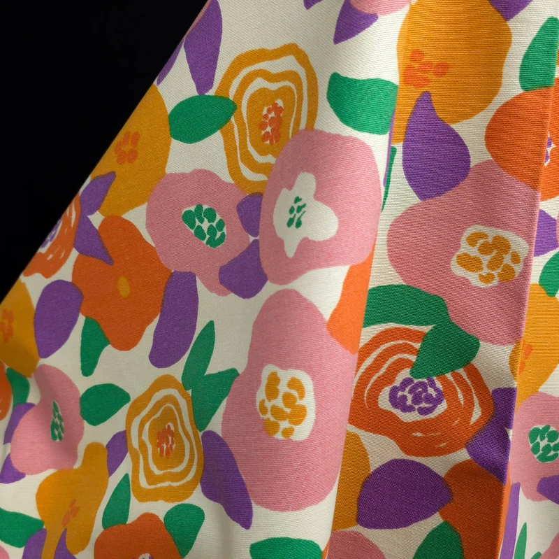 Canevas imprimé 100 % coton | Vivia Floral | Oeko-Tex