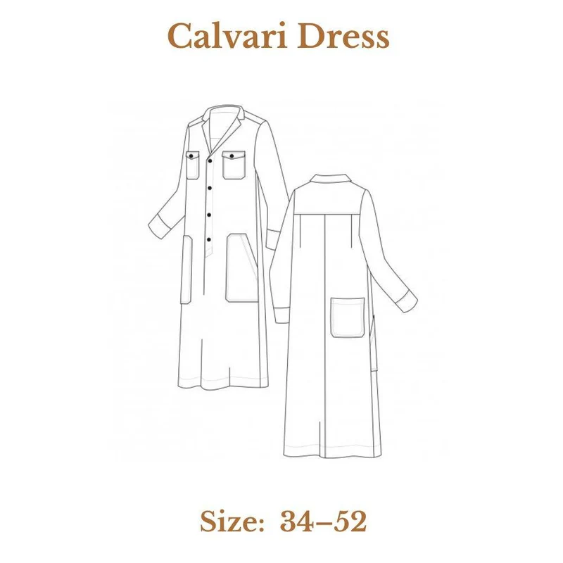 PATRON DE COUTURE PDF | Robe Calvari | Pauline Alice | TRILINGUE (EN/FR/ES)