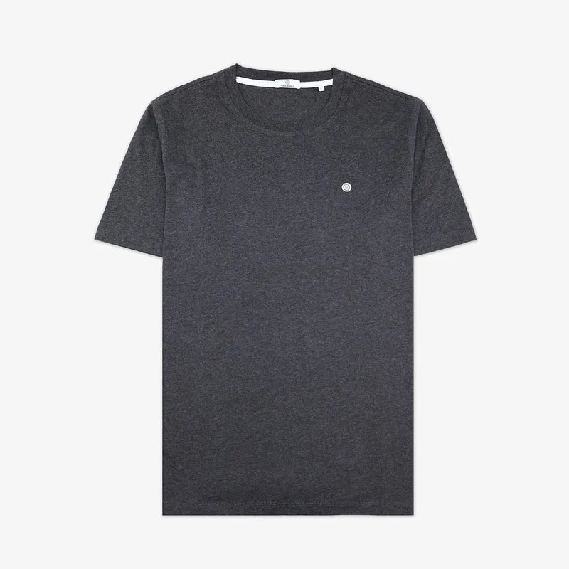 T-shirt manches courtes gris anthracite imprimé dos