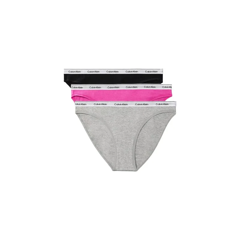 Culotte de bikini en coton pour femme Calvin Klein, noire, lot de 3