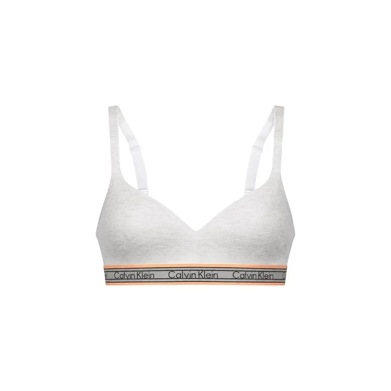 Soutien-gorge léger Calvin Klein pour femmes, blanc, en coton modal extensible