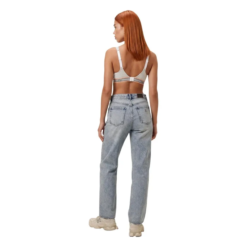 Soutien-gorge léger Calvin Klein pour femmes, blanc, en coton modal extensible
