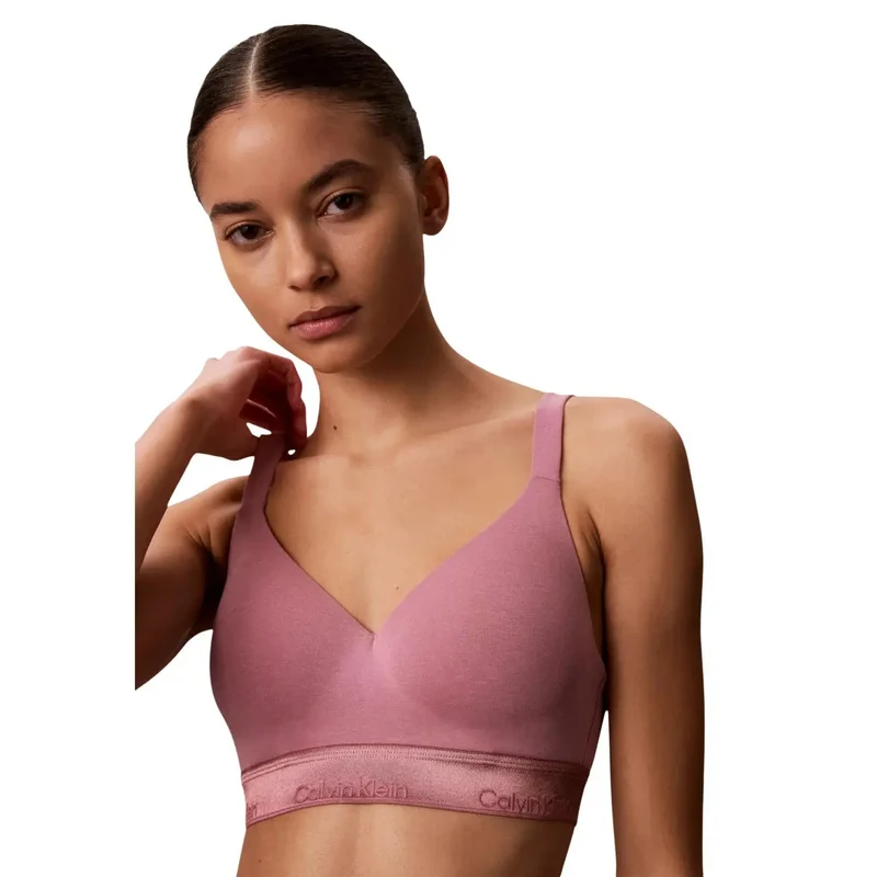Soutien-gorge léger Calvin Klein pour femmes, blanc, en coton modal extensible