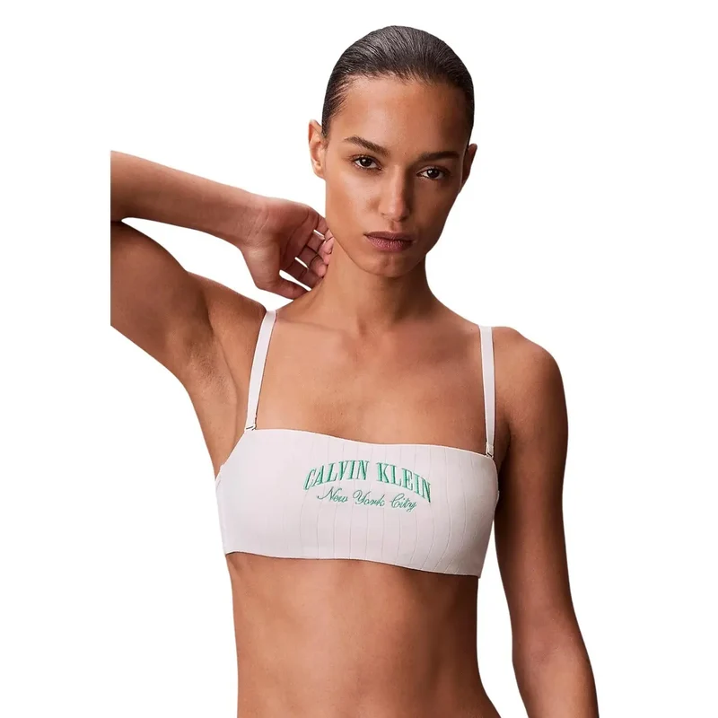 Calvin Klein pour femmes, bandeau bandeau sans couture légèrement rembourré, coton noir