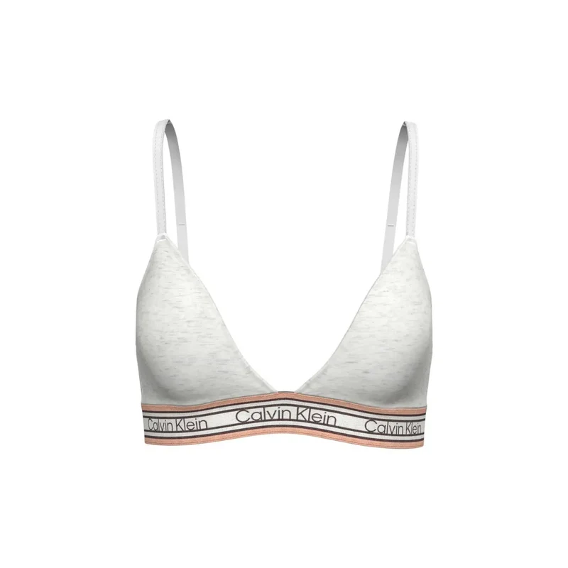 Calvin Klein Lingerie pour femmes Triangle légèrement rembourré Blanc en coton