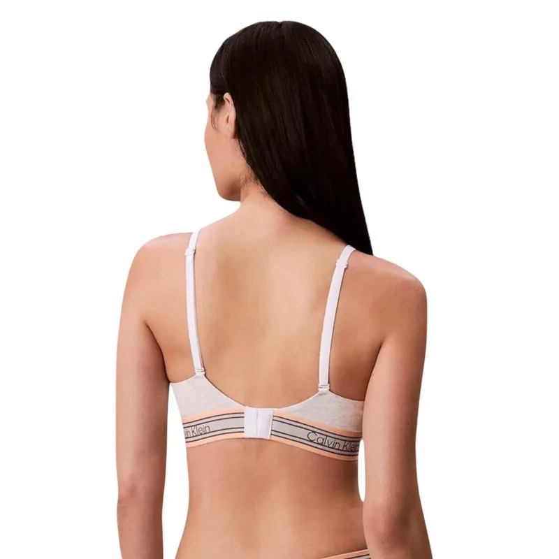 Calvin Klein Lingerie pour femmes Triangle légèrement rembourré Blanc en coton