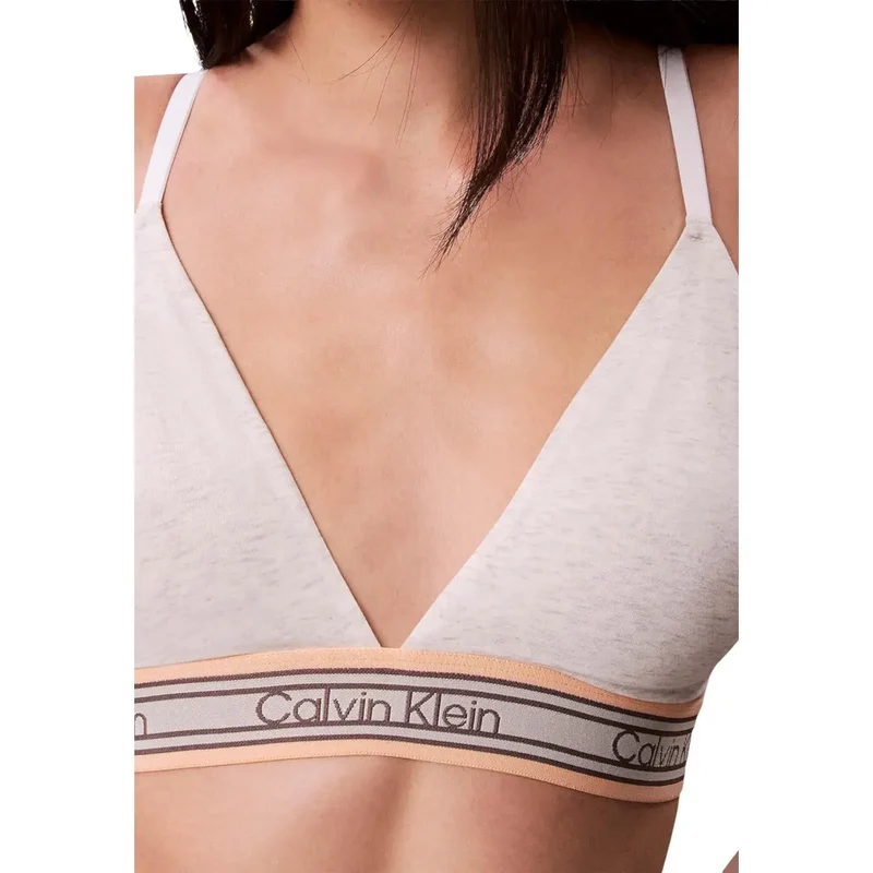 Calvin Klein Lingerie pour femmes Triangle légèrement rembourré Blanc en coton