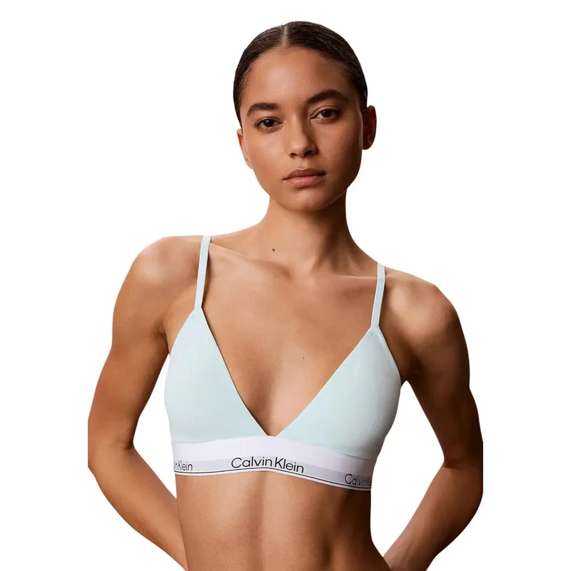 Calvin Klein Lingerie pour femmes Triangle légèrement rembourré Blanc en coton