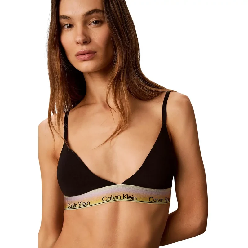 Calvin Klein Lingerie pour femmes Triangle légèrement rembourré Blanc en coton