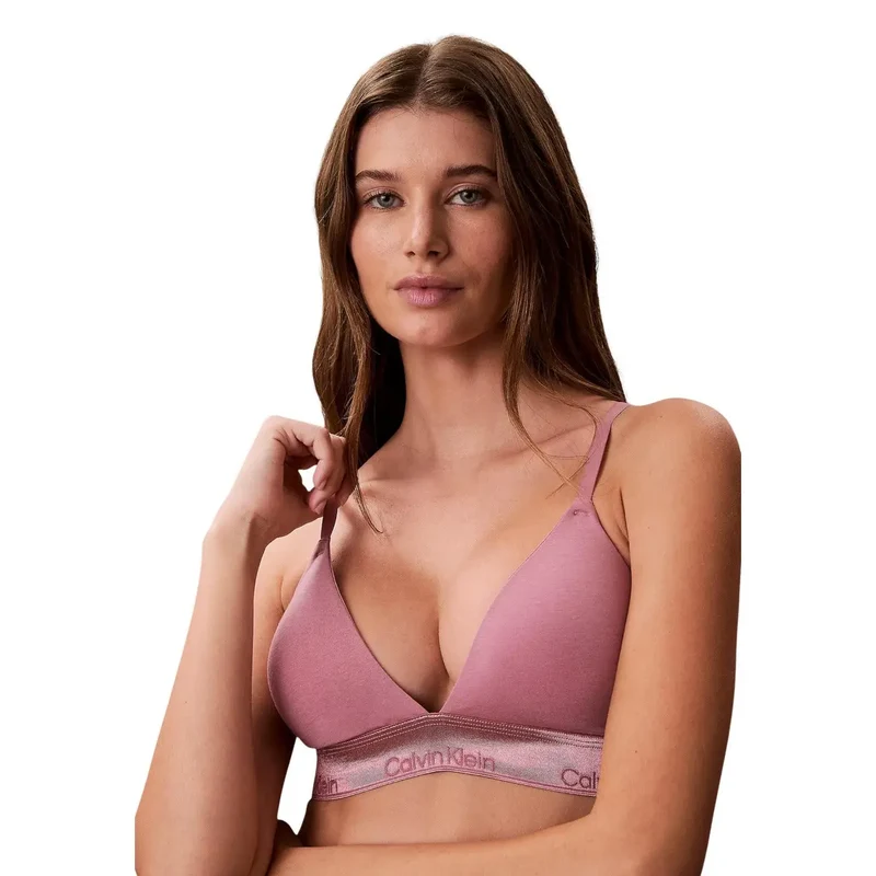 Calvin Klein Lingerie pour femmes Triangle légèrement rembourré Blanc en coton