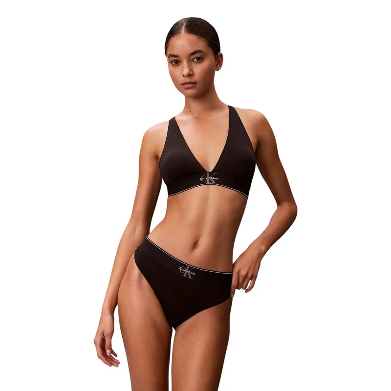 Sous-vêtements pour femmes Calvin Klein en polyester blanc, tanga