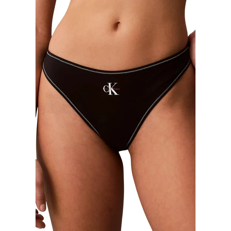 Sous-vêtements pour femmes Calvin Klein en polyester blanc, tanga