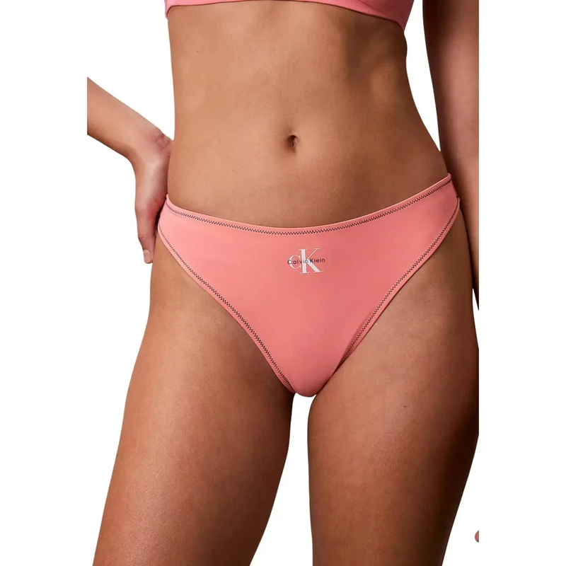 Sous-vêtements pour femmes Calvin Klein en polyester blanc, tanga