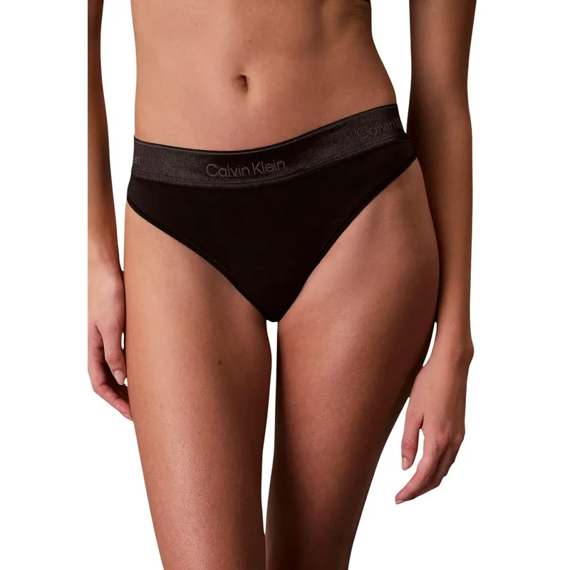 Sous-vêtements pour femmes Calvin Klein en polyester blanc, tanga