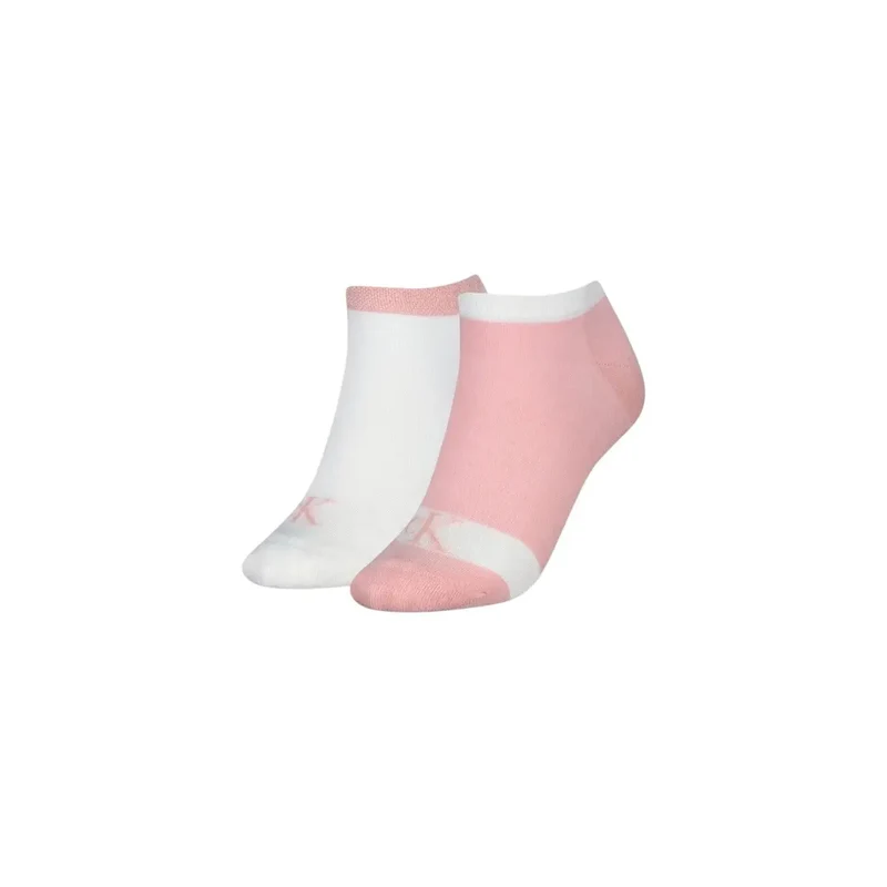 Chaussettes de sneaker Calvin Klein Jeans pour femmes, rose, lot de 2