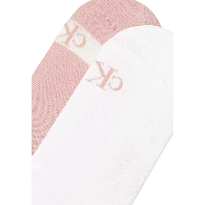 Chaussettes de sneaker Calvin Klein Jeans pour femmes, rose, lot de 2