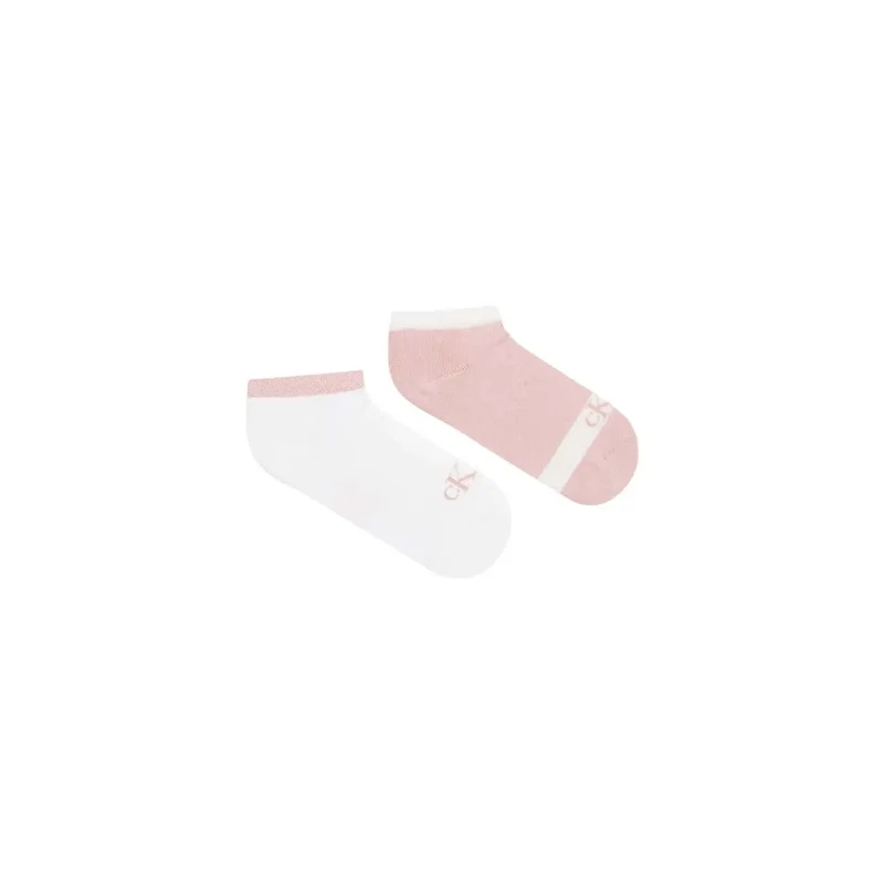 Chaussettes de sneaker Calvin Klein Jeans pour femmes, rose, lot de 2