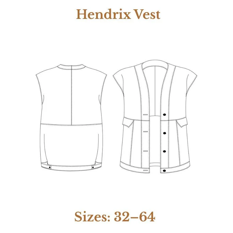 PATRON DE COUTURE PDF | Veste Hendrix | Ready to Sew | TRILINGUE (EN / FR / ES)