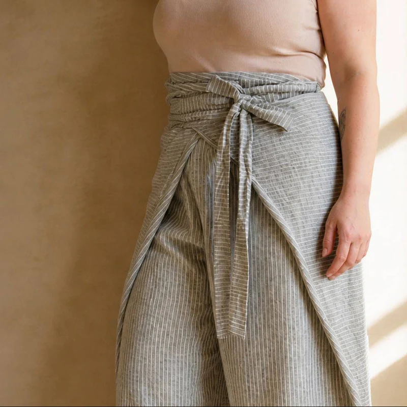PATRON DE COUTURE PDF | Pantalon portefeuille Phen | Ready to Sew | TRILINGUE (FR / EN / ES)
