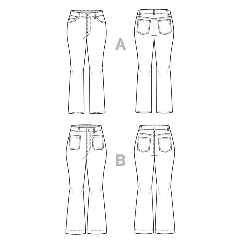 PATRON DE COUTURE PDF | Jeans Jude | Closet Core | Bilingue (FR/EN)