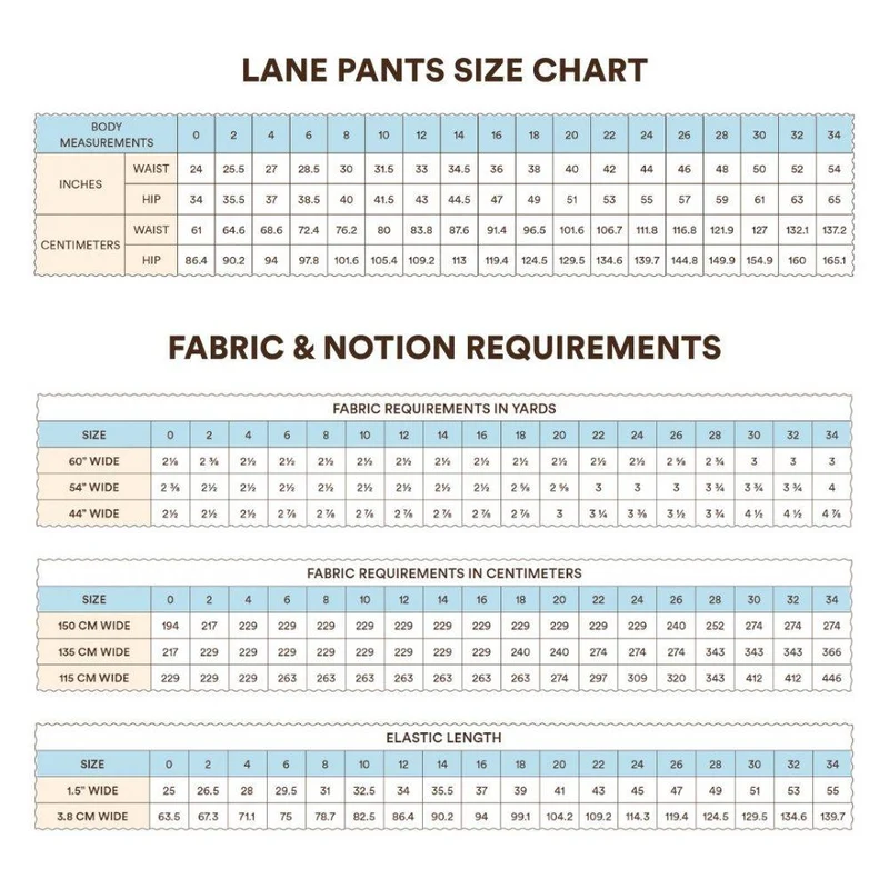 PATRON DE COUTURE PDF | Pantalon Lane | Syd Graham