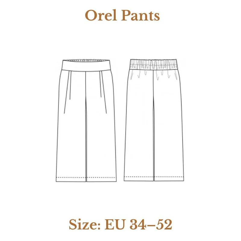 PATRON DE COUTURE PDF | Pantalon Orel | Dress Your Body | BILINGUE (FR/EN)