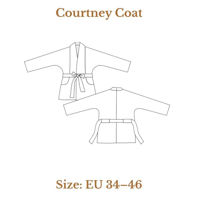 PATRON DE COUTURE PDF | Manteau Courtney | Dress Your Body | BILINGUE (FR/EN)