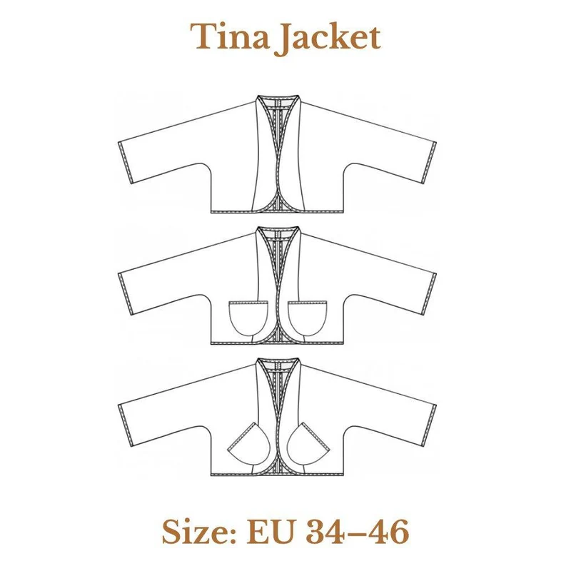 PATRON DE COUTURE PDF | Veste Tina | Dress Your Body | BILINGUE (FR/EN)