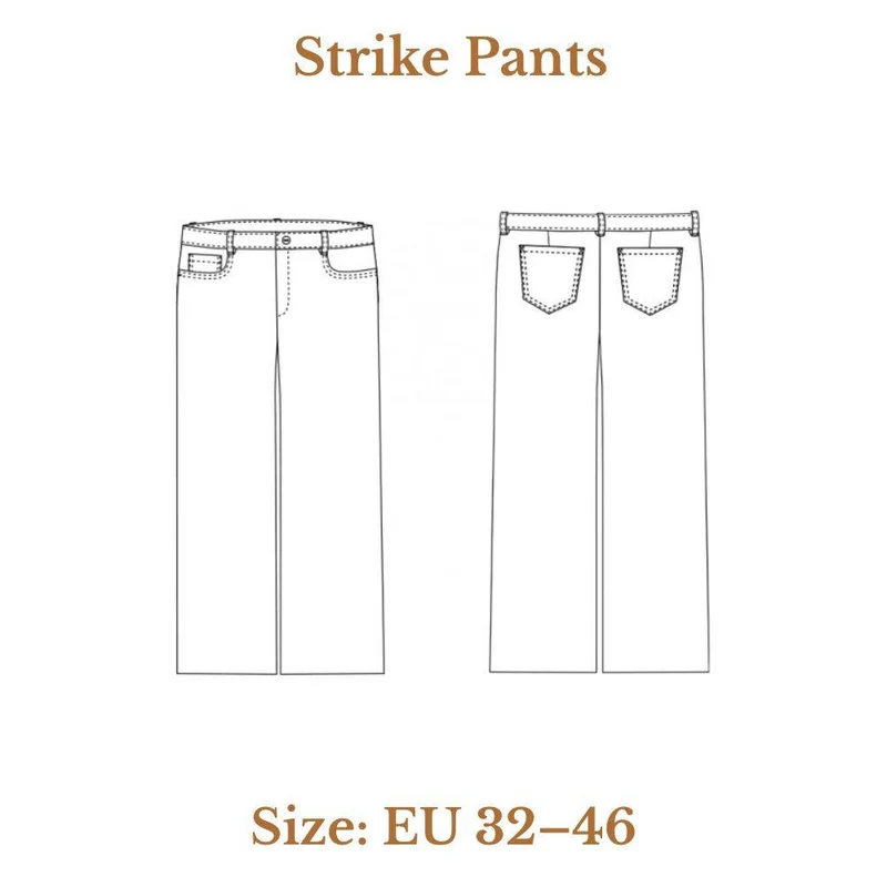 PATRON DE COUTURE PDF | Pantalon Strike | Dress Your Body | BILINGUE (FR/EN)