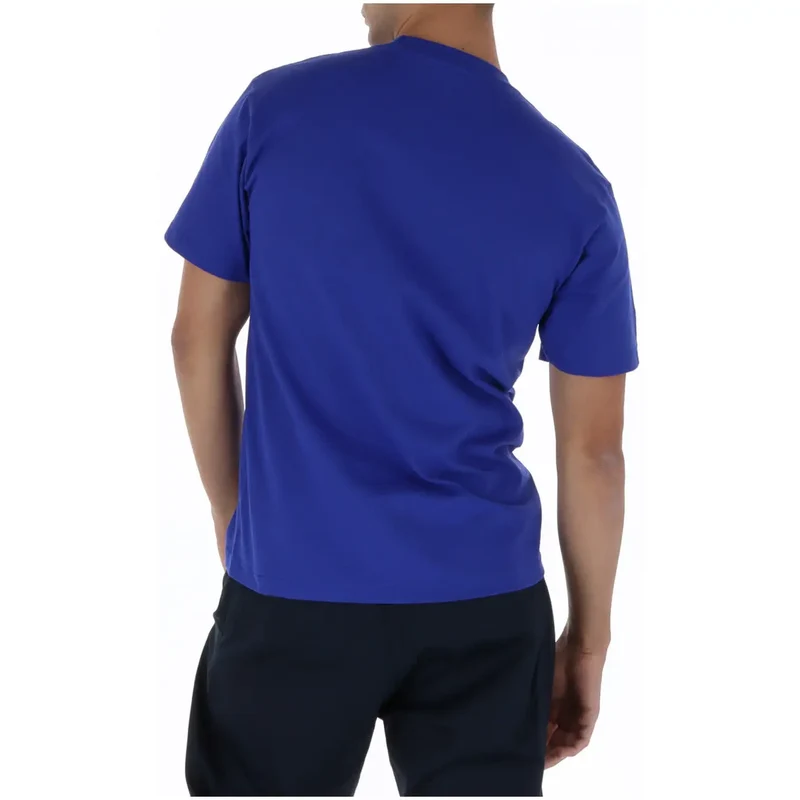 T-shirt pour Hommes Vans Imprimé Bleu Col Rond 100% Coton