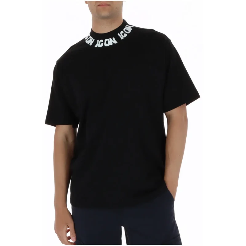 Icône Homme T-Shirt Coton Blanc Col Rond Manches Courtes