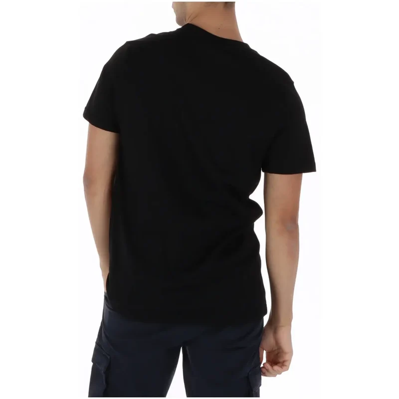 Icône Homme T-Shirt Noir Manches Courtes Coton Col Rond IUT001