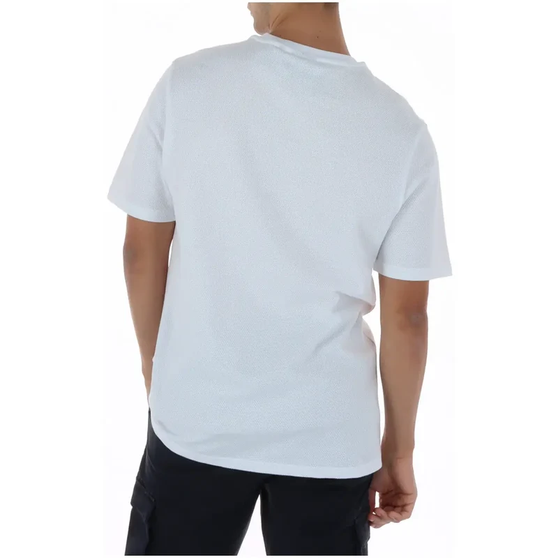 T-shirt pour homme Lyle & Scott Blanc Coton Col rond TS2406V