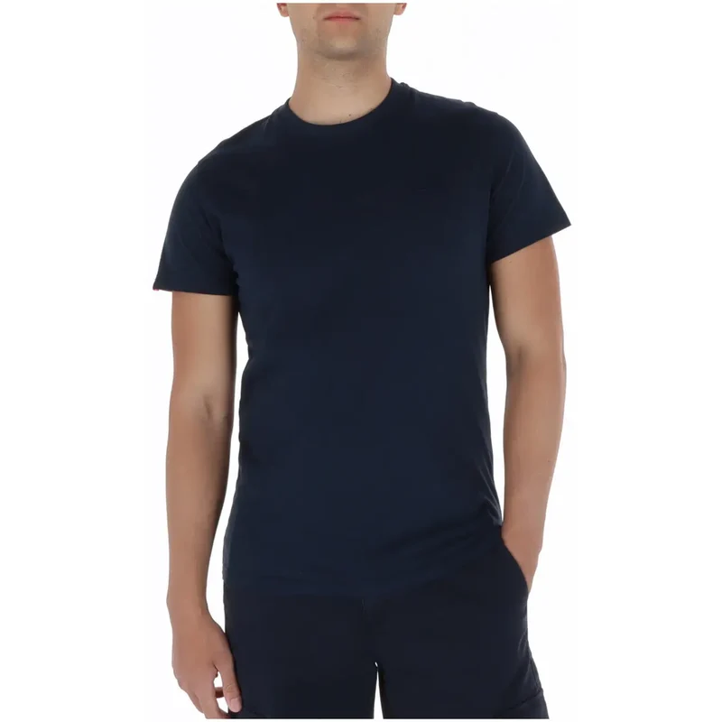 T-shirt Superdry Homme Bleu Manches Courtes Col Rond Coton