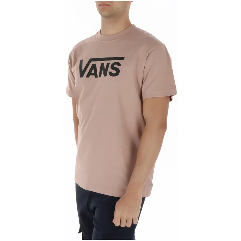 T-shirt pour Hommes Vans Coton Marron Col Rond Manches Courtes RA1E2V1