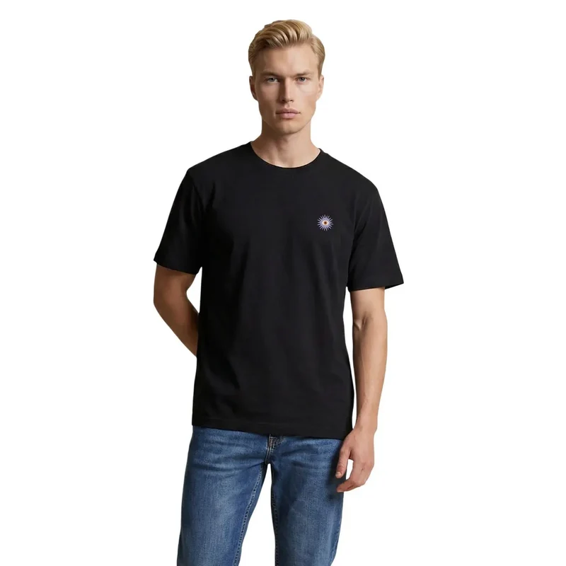 T-shirt pour hommes Only & Sons Blanc Coton Bio Imprimé Taille M