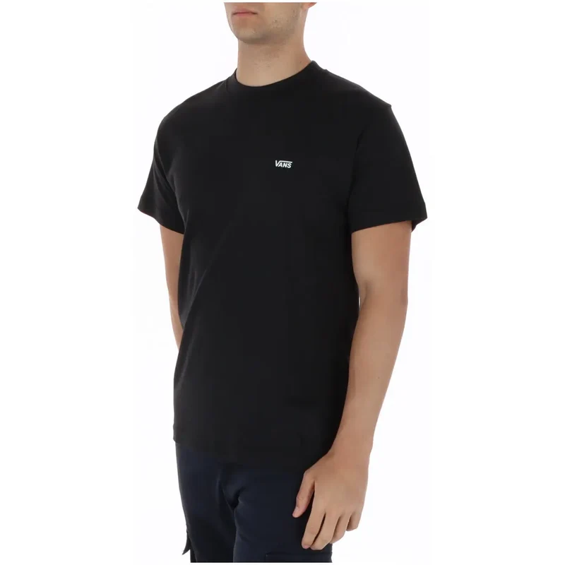 T-shirt pour Hommes Vans Noir Manches Courtes Col Rond Coton Taille S