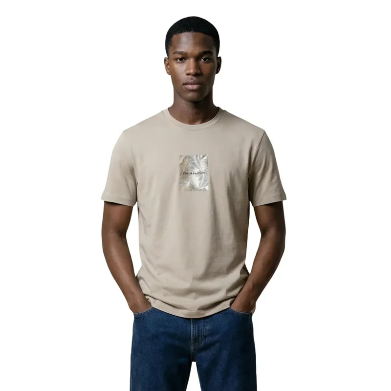 T-shirt pour homme Armani Exchange Vert Coton Col rond XM002501