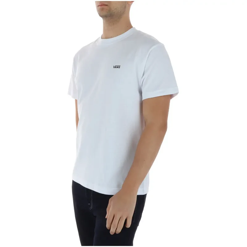 T-shirt pour Hommes Vans Blanc Col Rond 100 Pour Cent Coton