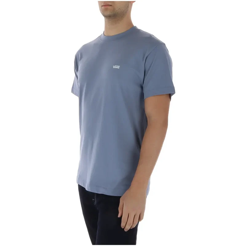 T-shirt pour Hommes Vans Coton Bleu Clair Col Rond Manches Courtes