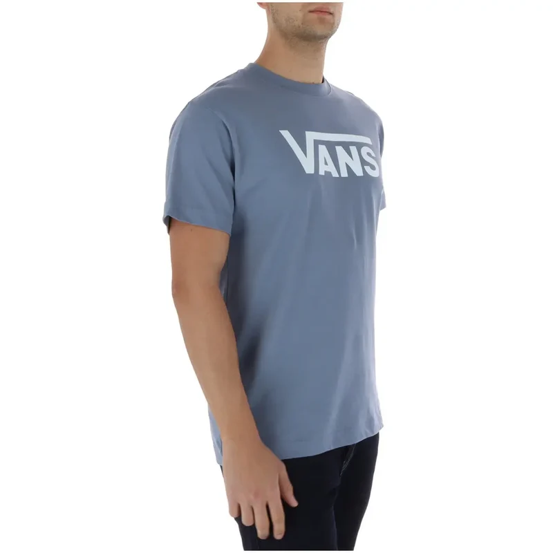 T-shirt pour hommes Vans Bleu clair Manches courtes Coton RA1FOI1