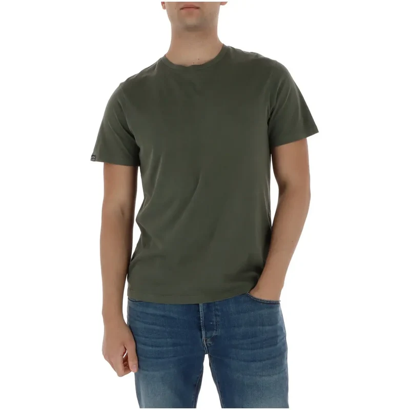 T-shirt pour Hommes Superdry Vert Manches Courtes Coton M1012226A