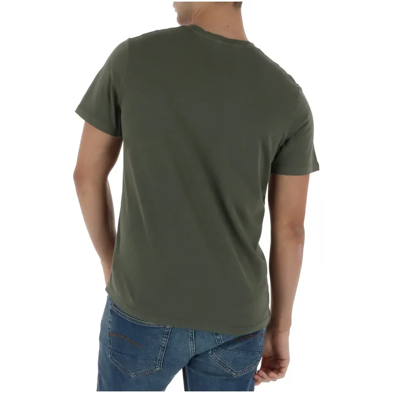 T-shirt pour Hommes Superdry Vert Manches Courtes Coton M1012226A